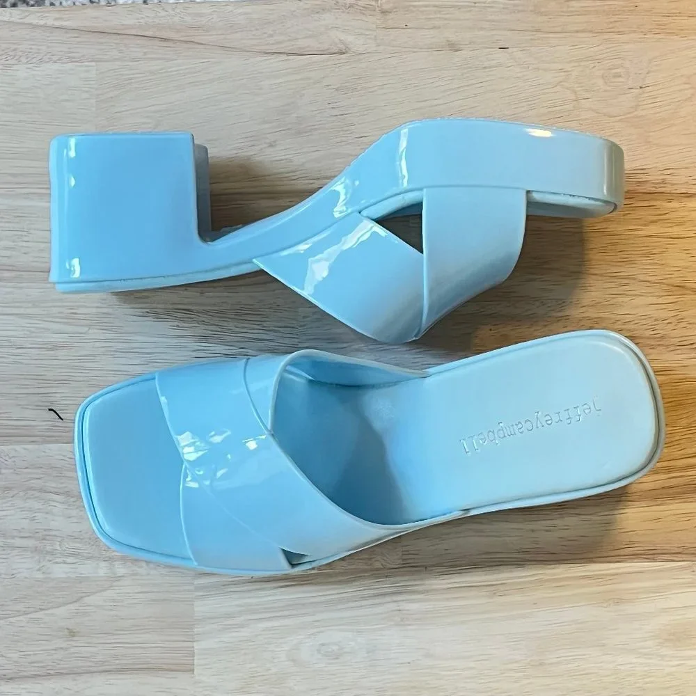 🌹Sold🌹Jeffery Cambell For FREE PEOPLE "Vacay Vibes" Platform Jelly Sandlall - Picture 5 of 17